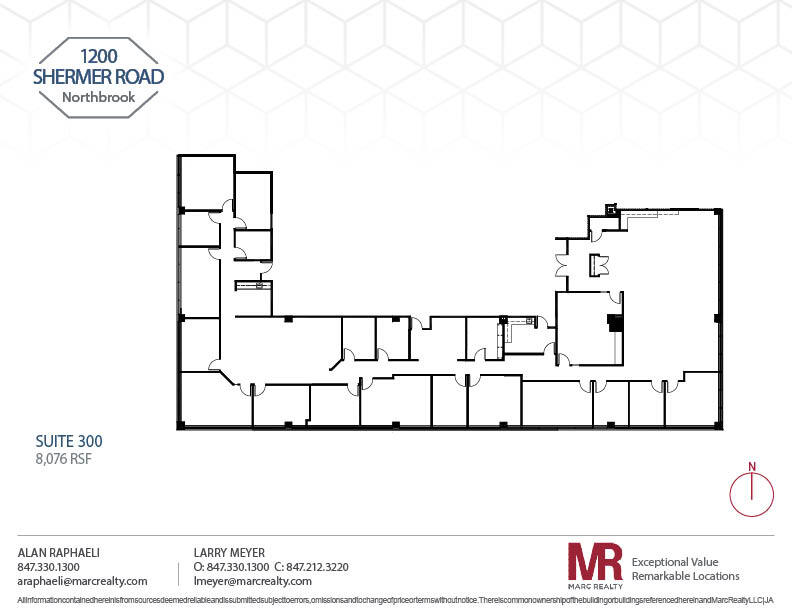 1200 Shermer Rd, Northbrook, IL for lease Floor Plan- Image 1 of 1