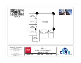 1111 W Mockingbird Ln, Dallas, TX à louer Plan d’étage- Image 1 de 1