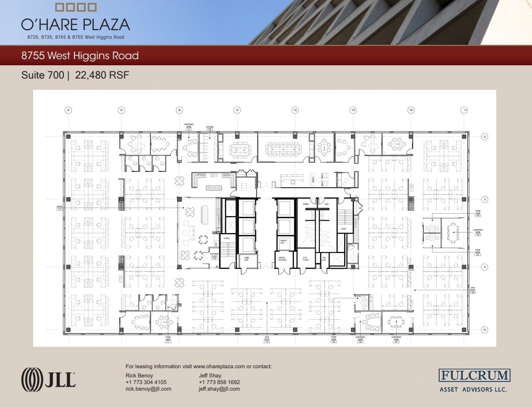 8725 W Higgins Rd, Chicago, IL à louer Plan d’étage- Image 1 de 1
