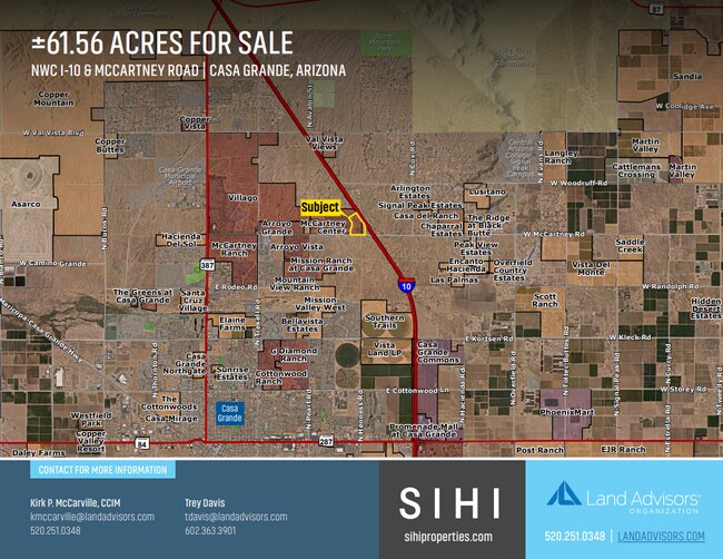 More details for NWC I-10 & McCartney Rd, Casa Grande, AZ - Land for Sale