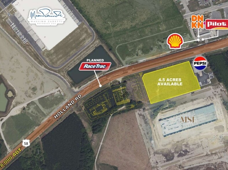 Holland Road & Manning Bridge, Suffolk, VA for lease - Building Photo - Image 2 of 3