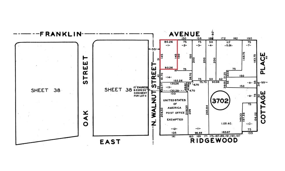 51 N Walnut St, Ridgewood, NJ à louer - Plan cadastral - Image 2 de 2