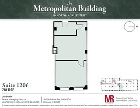 134 N LaSalle St, Chicago, IL à louer Plan d’étage- Image 1 de 1
