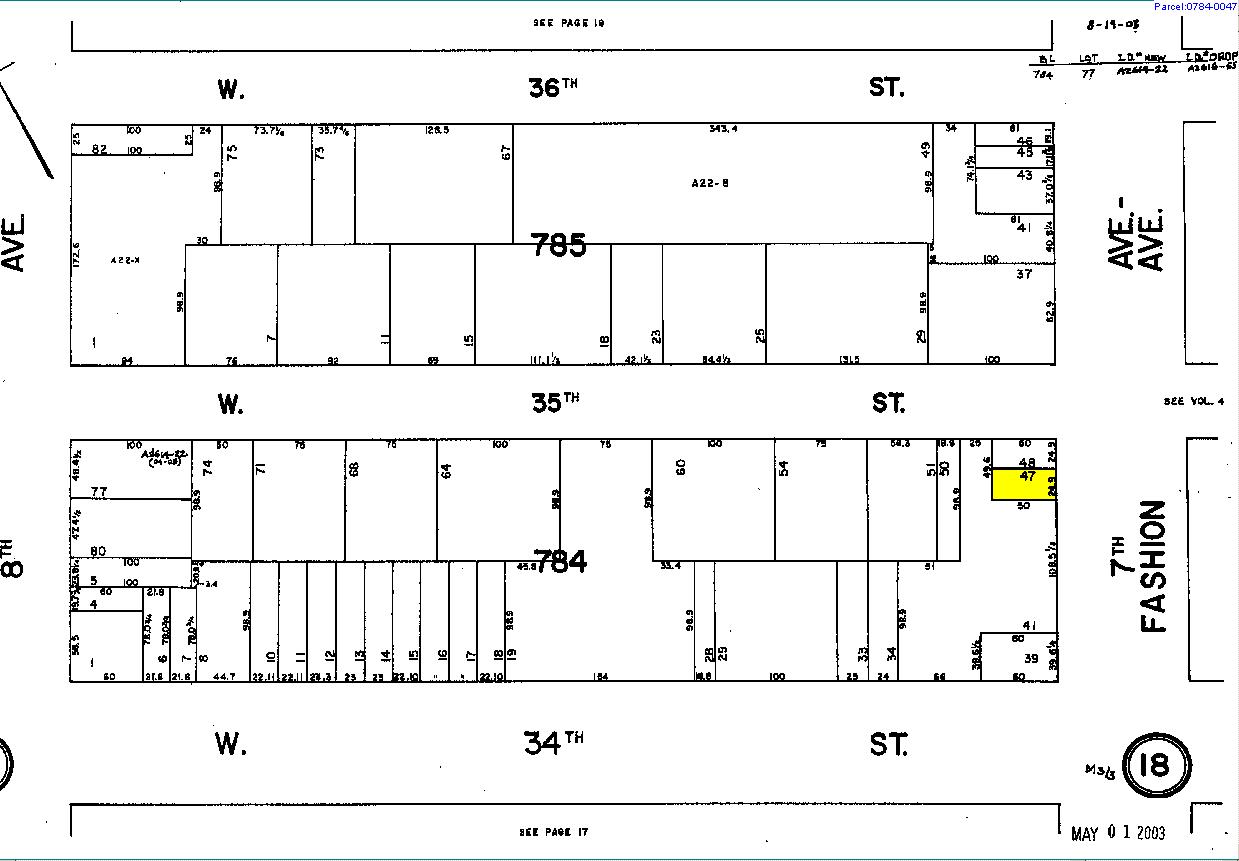 458 Seventh Ave, New York, NY for lease Plat Map- Image 1 of 7