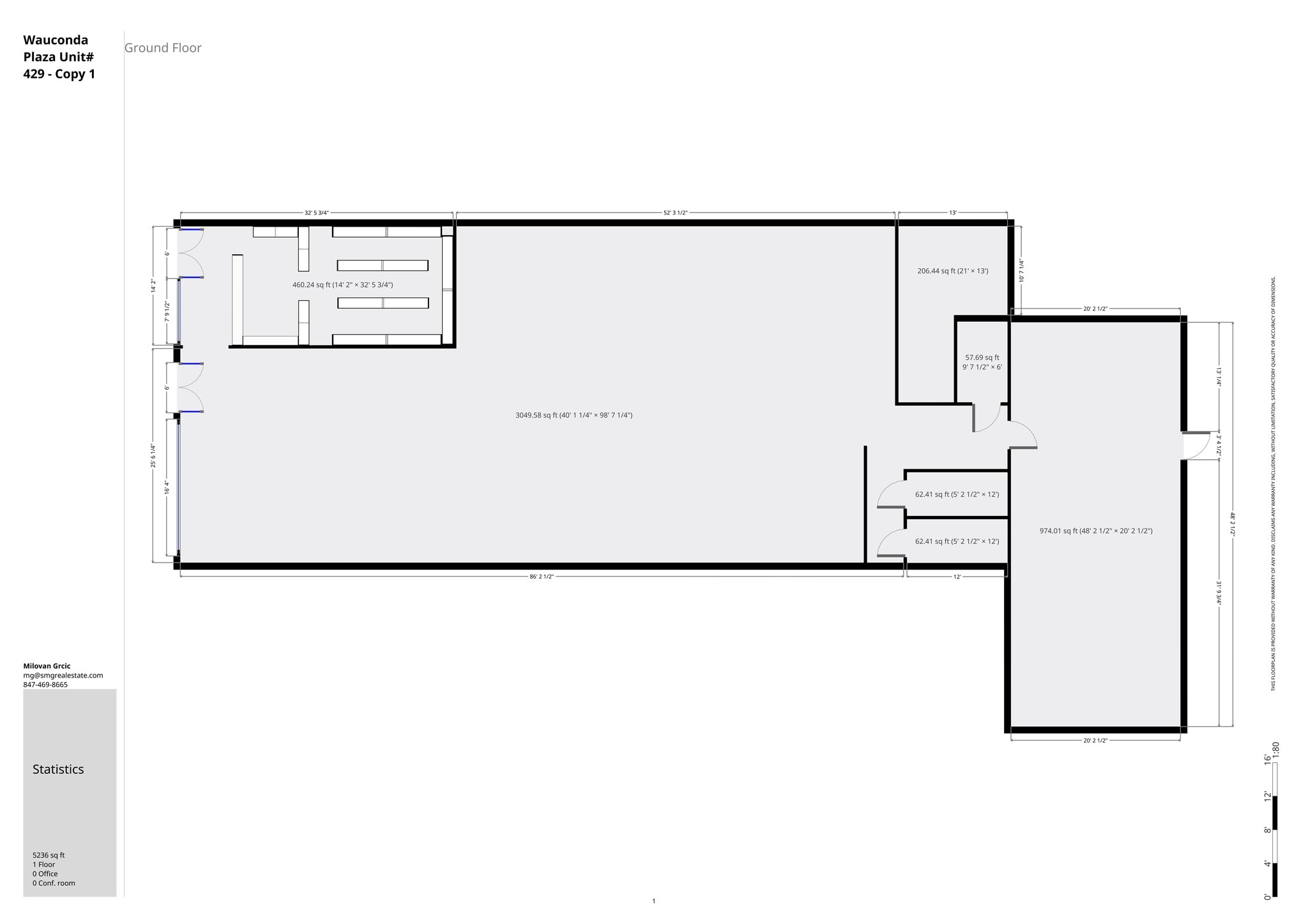 415-461 E Liberty St, Wauconda, IL for lease Site Plan- Image 1 of 1