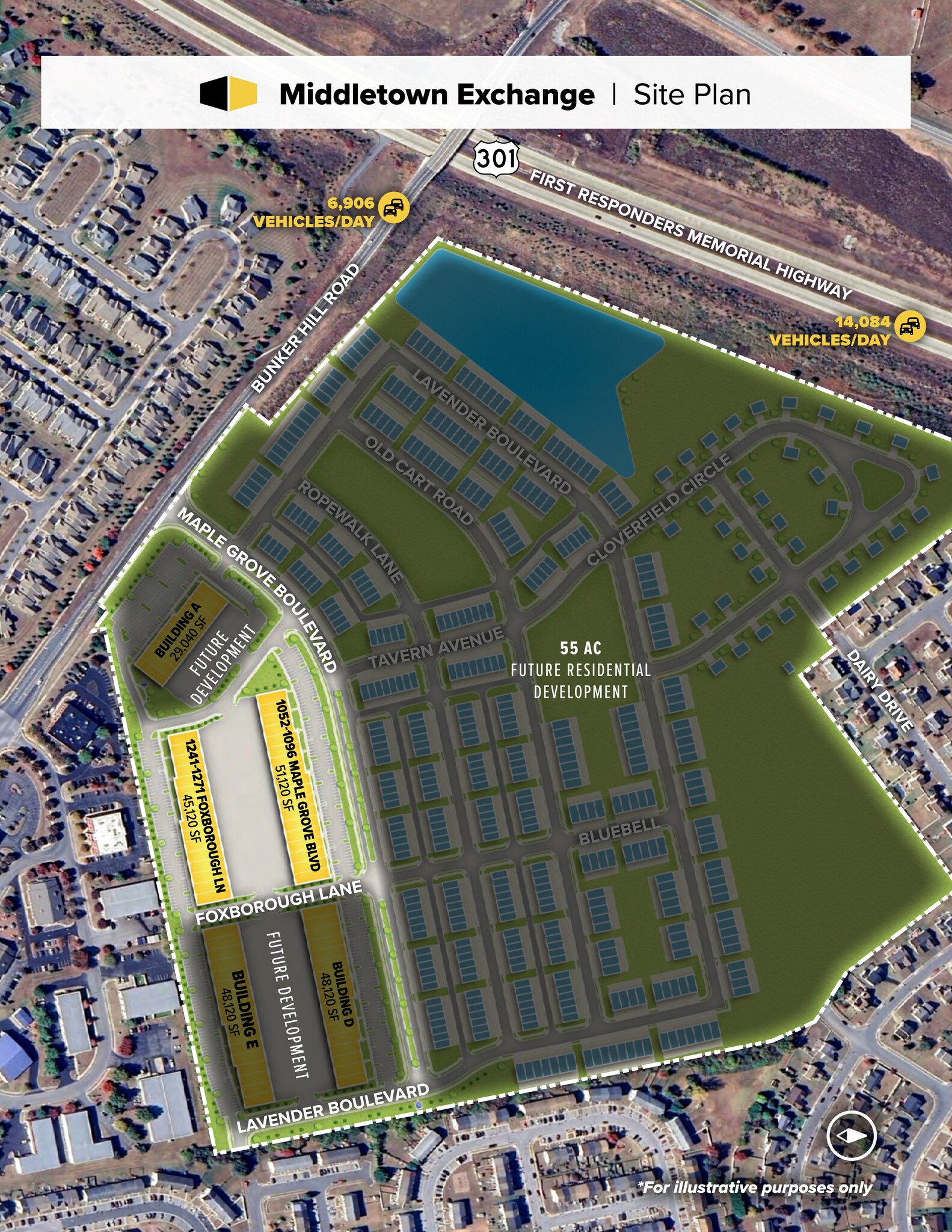 1052-1096 Maple Grove Blvd, Middletown, DE à louer Plan de site- Image 1 de 1