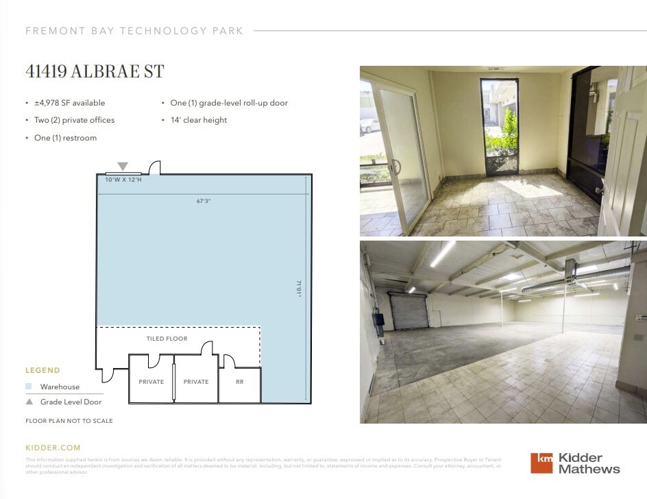41509-41545 Albrae St, Fremont, CA à louer Plan d’étage- Image 1 de 1