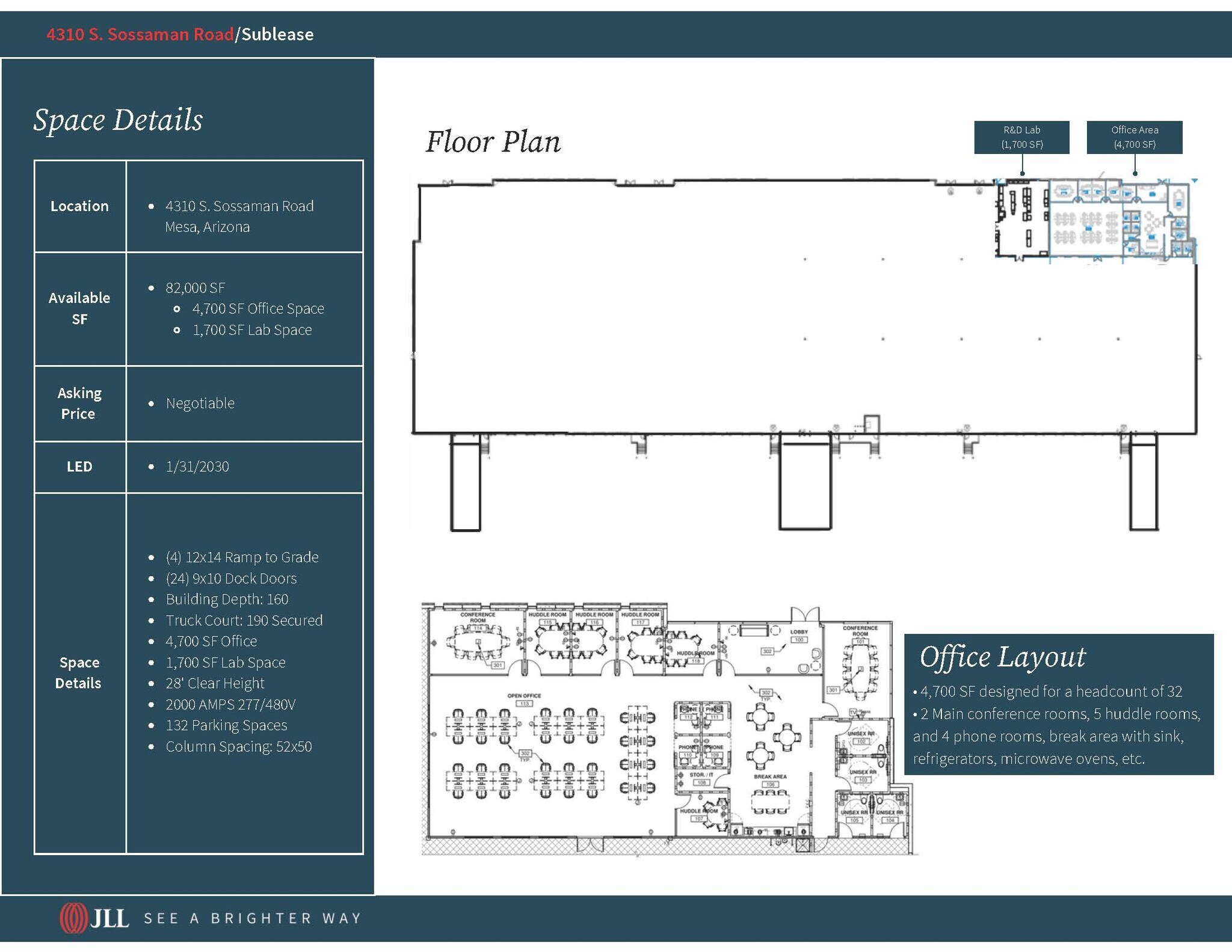 4310 E Warner Rd, Mesa, AZ for lease Floor Plan- Image 1 of 1