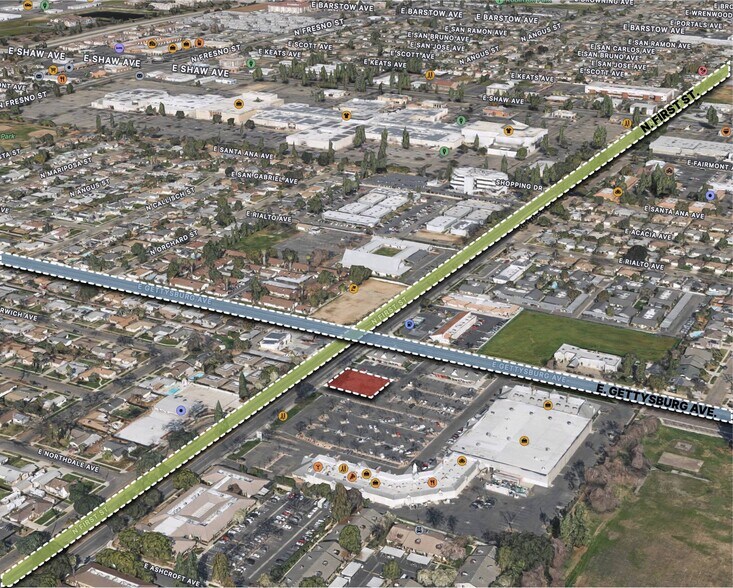 N 1st & Gettysburg Ave, Fresno, CA à louer - Photo du bâtiment - Image 2 de 5