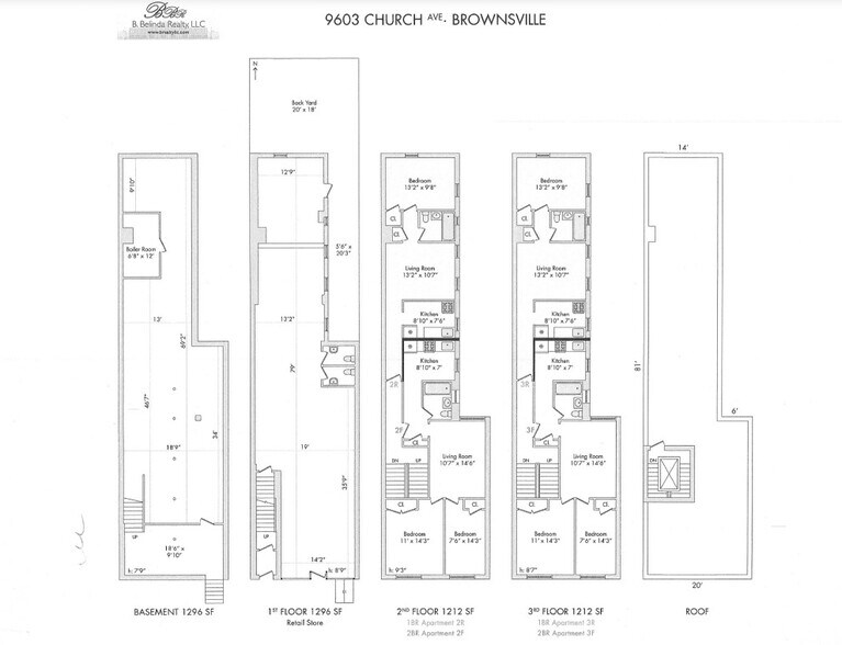9603 Church Ave, Brooklyn, NY à vendre - Plan d’étage - Image 2 de 2