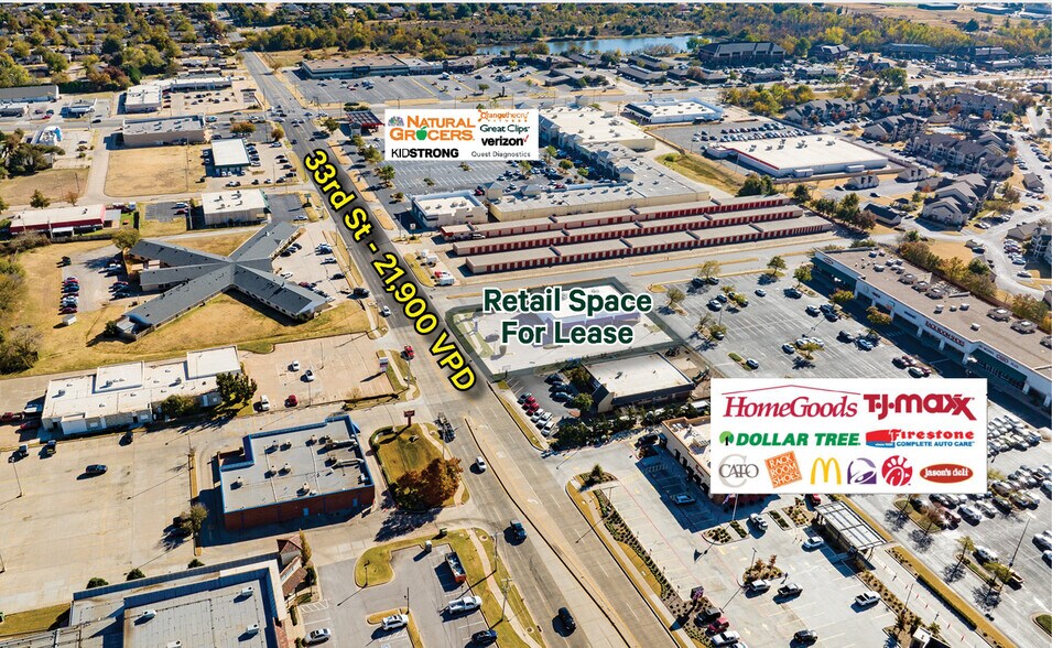 128 E 33rd St, Edmond, OK à louer - Aérien - Image 3 de 4