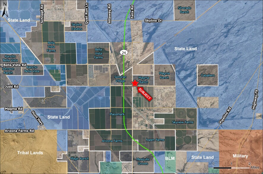 NE Judd Rd & Felix Rd, Florence, AZ à vendre - Aérien - Image 3 de 3