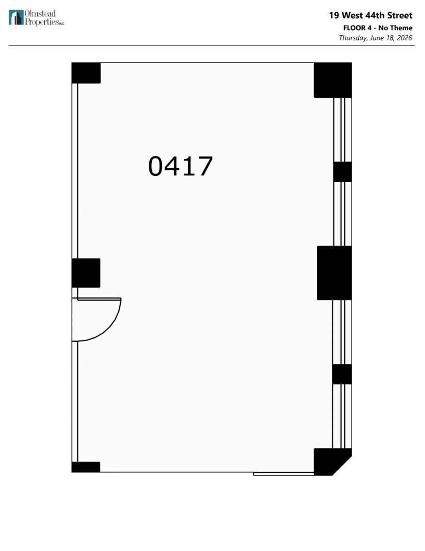 19 W 44th St, New York, NY for lease Floor Plan- Image 1 of 1