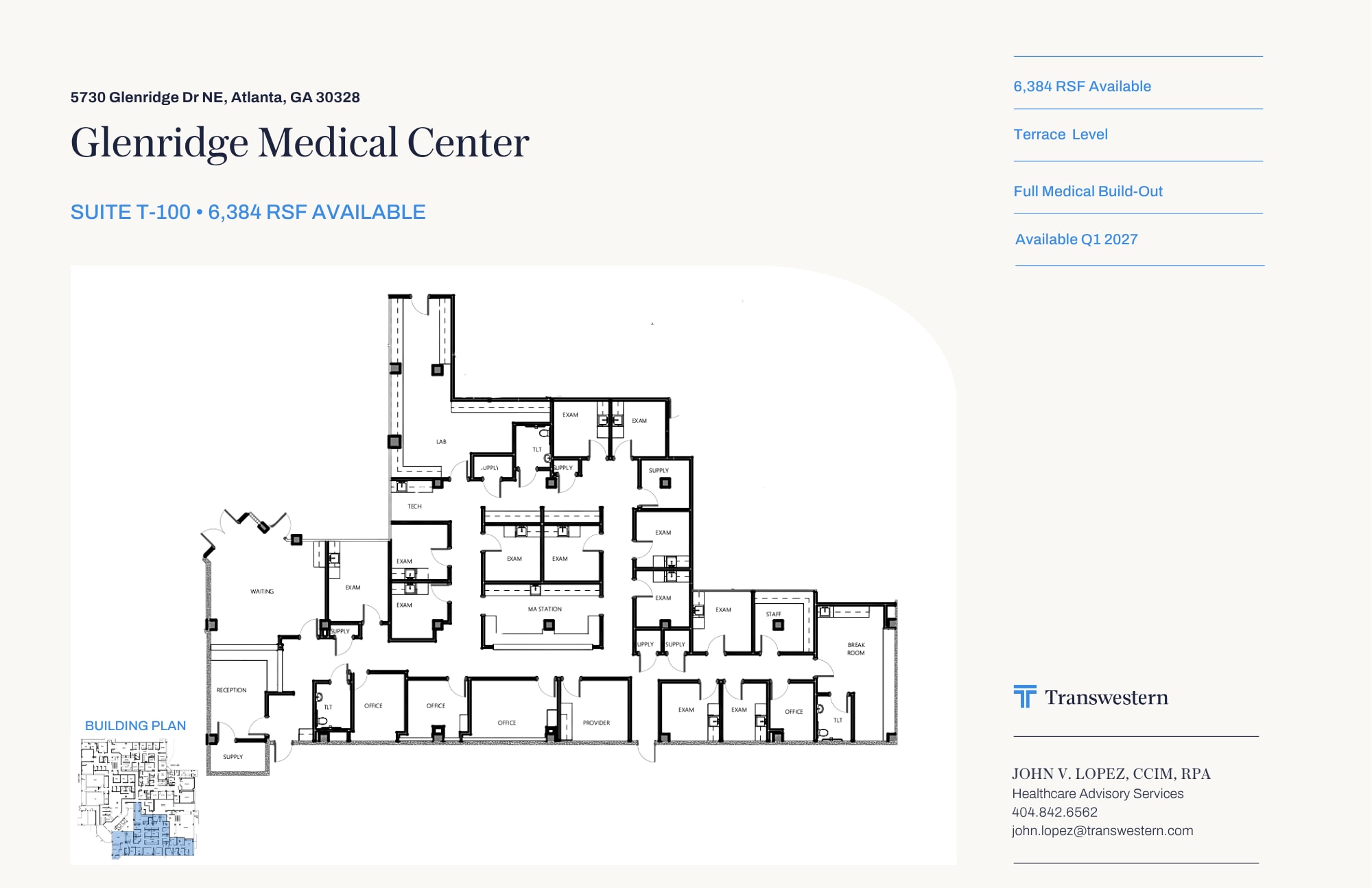 5730 Glenridge Dr NE, Atlanta, GA for lease Floor Plan- Image 1 of 1