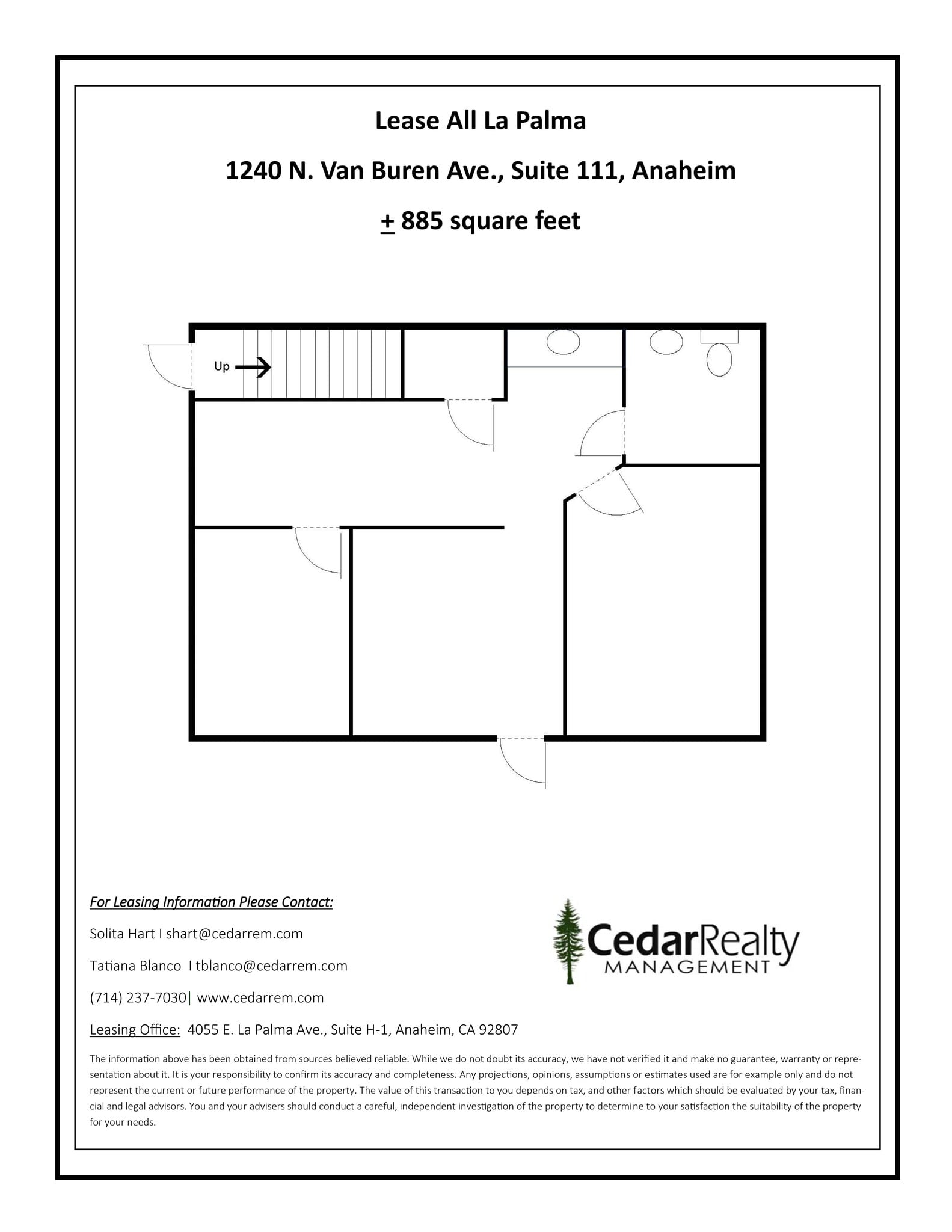 1240 N Van Buren St, Anaheim, CA à louer Plan de site- Image 1 de 1