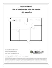 1240 N Van Buren St, Anaheim, CA à louer Plan de site- Image 1 de 1
