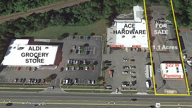 522 W Fleming Dr, Morganton, NC for sale - Aerial - Image 1 of 1