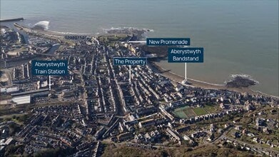19-21 North Parade, Aberystwyth, DYF - Aerial  map view