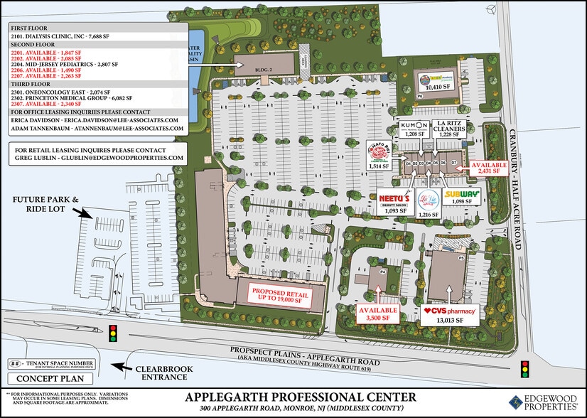 Cranbury Half Acre Rd, Jamesburg, NJ for lease - Site Plan - Image 3 of 6