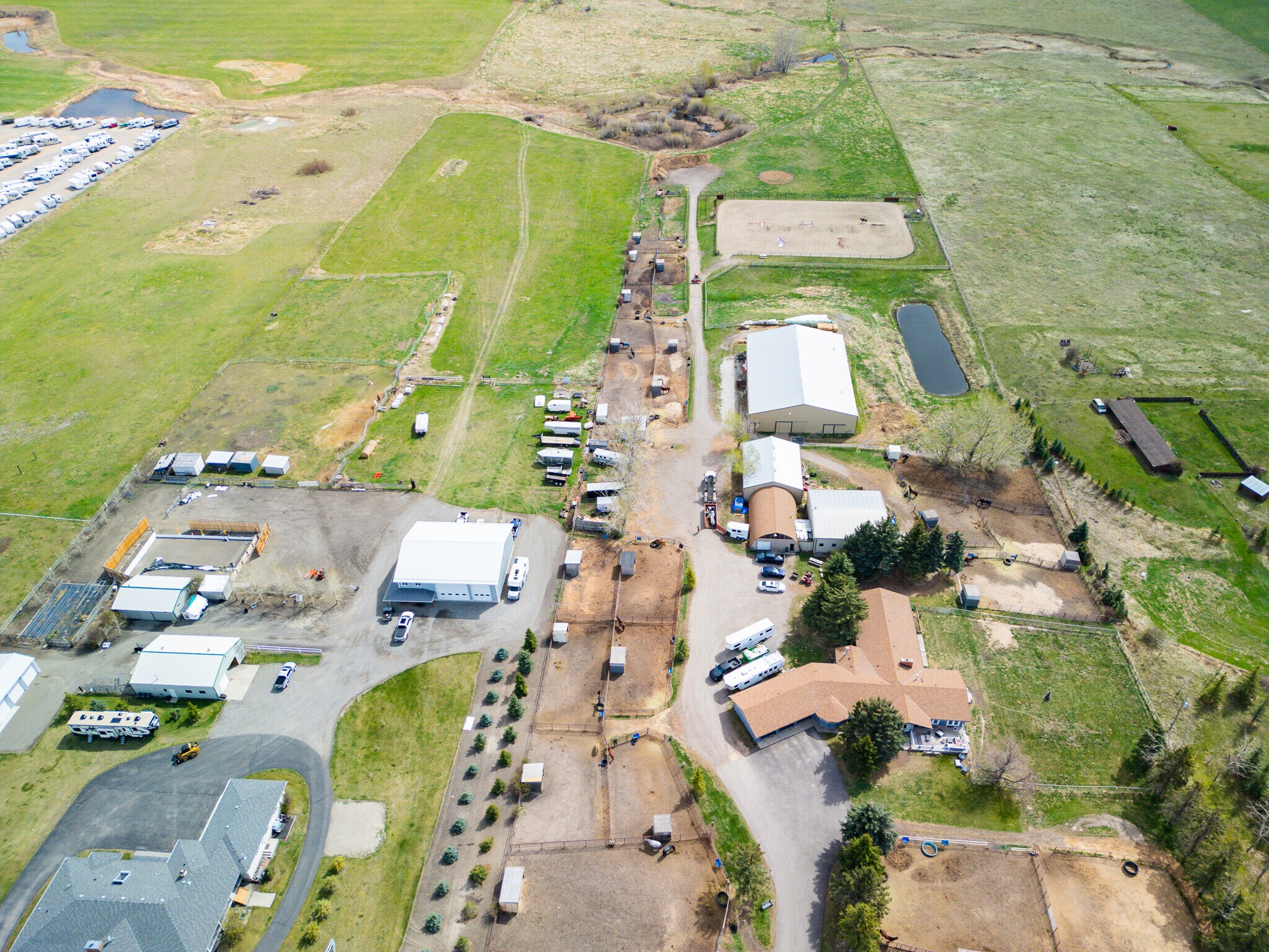 354142 48 St E, Foothills, AB for sale Aerial- Image 1 of 5