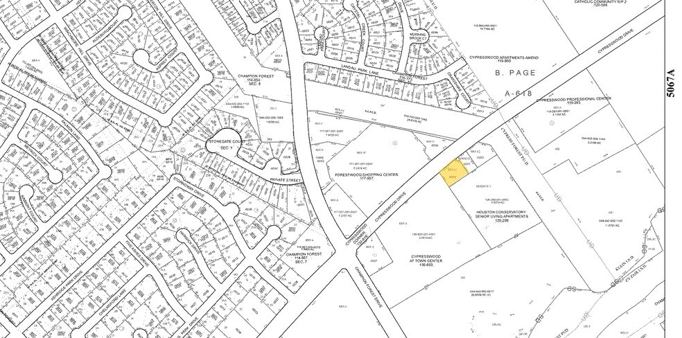 8201 Cypresswood Dr, Spring, TX à louer - Plan cadastral - Image 2 de 20