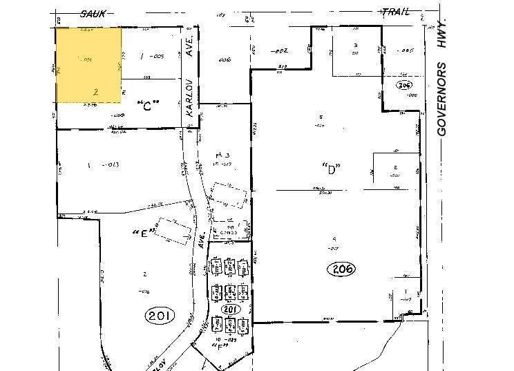 4125-4147 Sauk Trl, Richton Park, IL à louer - Plan cadastral - Image 3 de 12