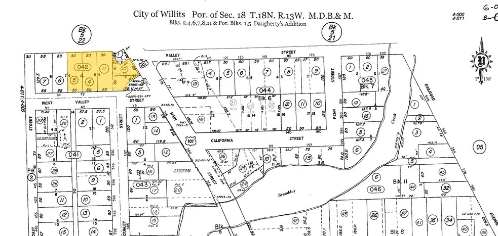 16 W Valley St, Willits, CA for lease - Plat Map - Image 2 of 23