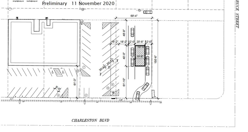 1755 E Charleston Blvd, Las Vegas, NV à louer - Plan de site - Image 2 de 4