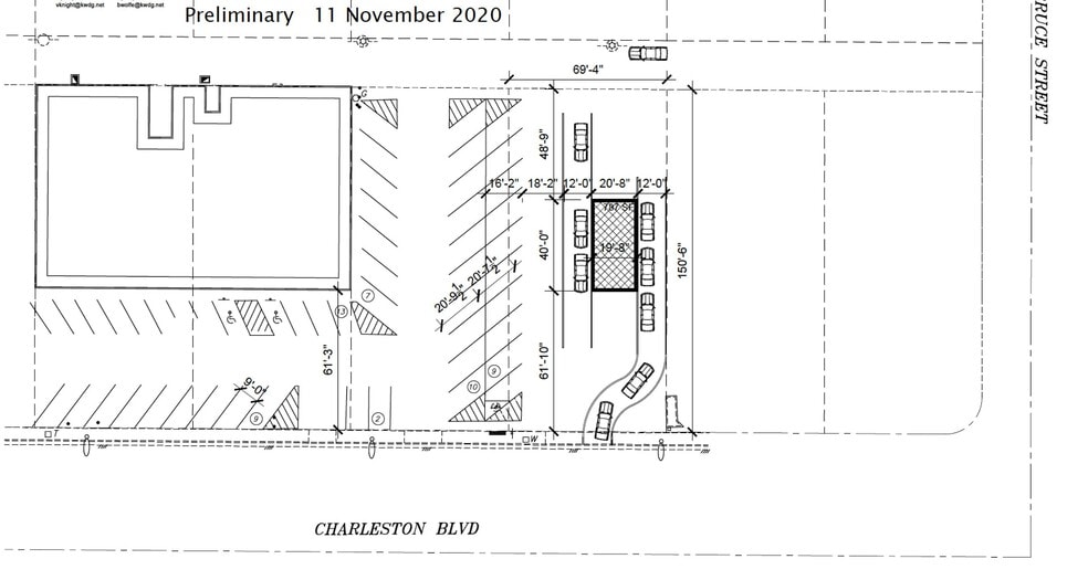 1755 E Charleston Blvd, Las Vegas, NV for lease - Site Plan - Image 2 of 4