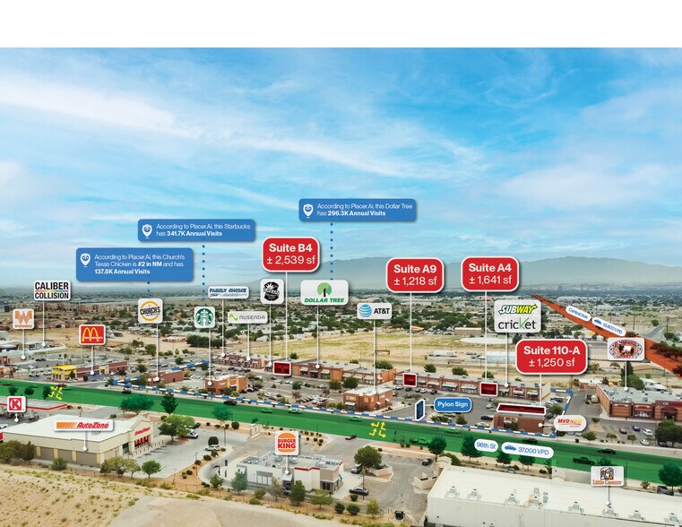 100-140 98th St, Albuquerque, NM à louer - Photo du bâtiment - Image 2 de 22