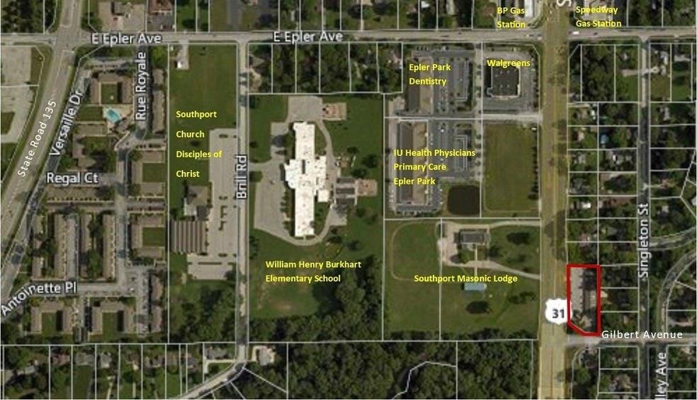 5703 S East St, Indianapolis, IN for lease - Aerial - Image 2 of 4