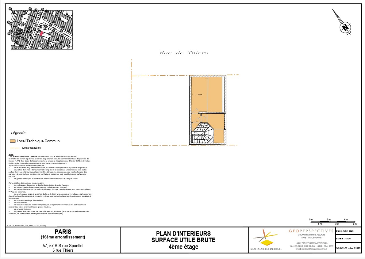 57 Rue Spontini, Paris for lease Floor Plan- Image 1 of 7