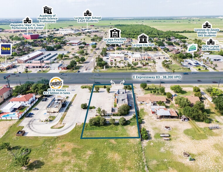 688 E Expressway 83, La Joya, TX à vendre - Photo du bâtiment - Image 3 de 15