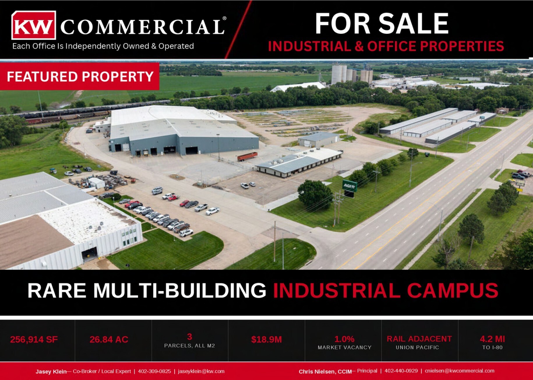 Rare Multi-Building Industrial Campus portefeuille de 2 propriétés à vendre sur LoopNet.ca Aérien- Image 1 de 4