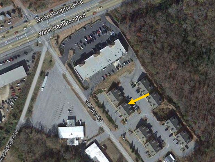 56-58 Saint Marks Rd, Taylors, SC for lease - Aerial - Image 2 of 4