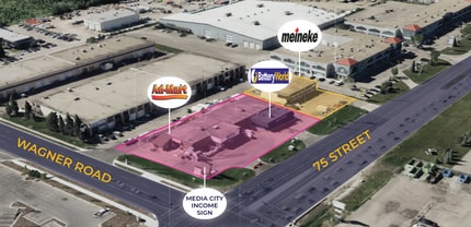 6504 75 St NW, Edmonton, AB - Aerial map view