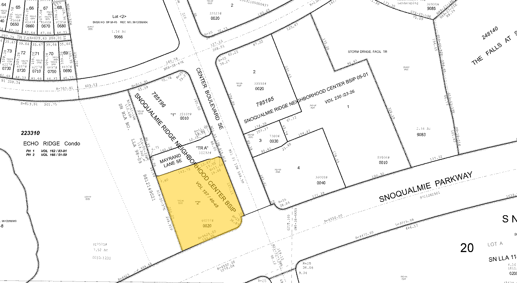 7811-7917 Center Blvd SE, Snoqualmie, WA à vendre Plan cadastral- Image 1 de 1