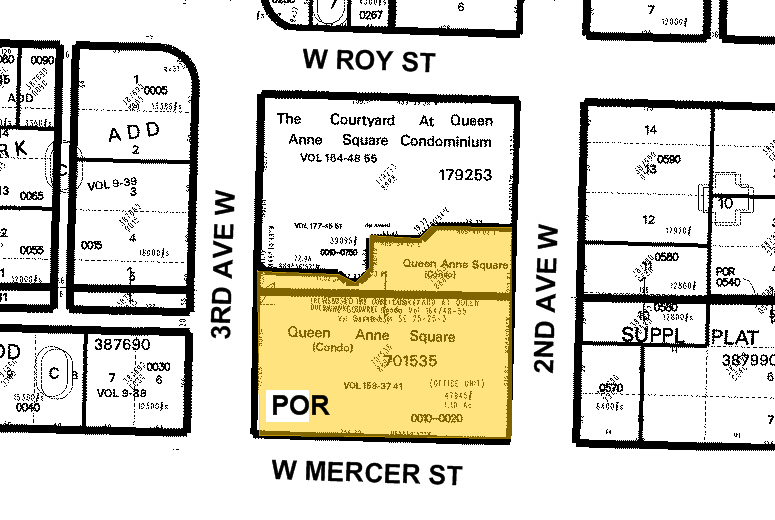 200 W Mercer St, Seattle, WA à louer Plan cadastral- Image 1 de 2