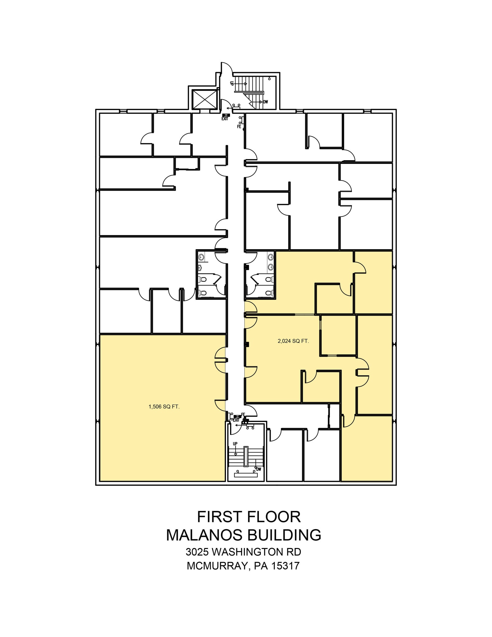 3025 Washington Rd, McMurray, PA for lease Floor Plan- Image 1 of 1