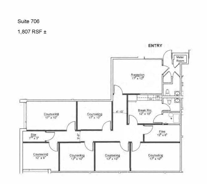 666 Dundee Rd, Northbrook, IL à louer - Plan d’étage - Image 2 de 8