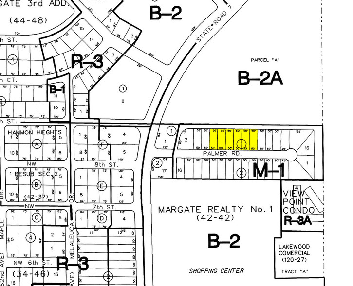 5605 NW 8th St, Margate, FL for sale - Plat Map - Image 2 of 7