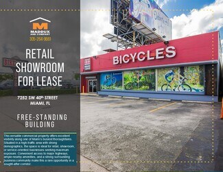 Plus de détails pour 7252 Bird Rd, Miami, FL - Commerce de détail à louer