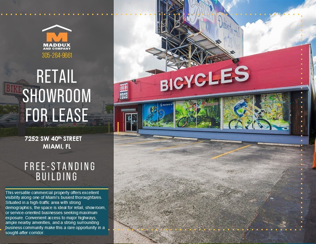 7252 Bird Rd, Miami, FL à louer Photo du bâtiment- Image 1 de 9