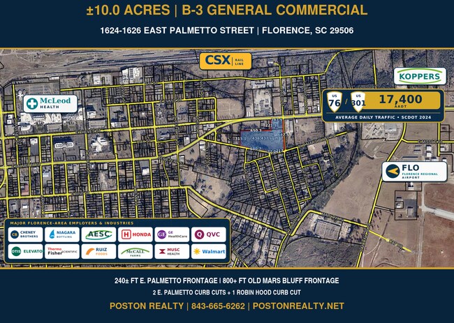 More details for 1624 E Palmetto St, Florence, SC - Office/Retail for Lease