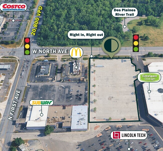 Plus de détails pour W North Ave, Melrose Park, IL - Terrain à vendre