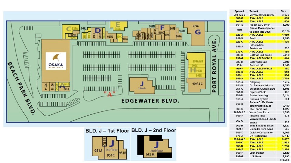 969-999 E Edgewater Blvd, Foster City, CA à louer - Plan de site - Image 2 de 3