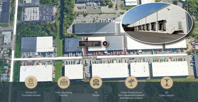 Plus de détails pour 4 Terminal Way, Avenel, NJ - Industriel à louer