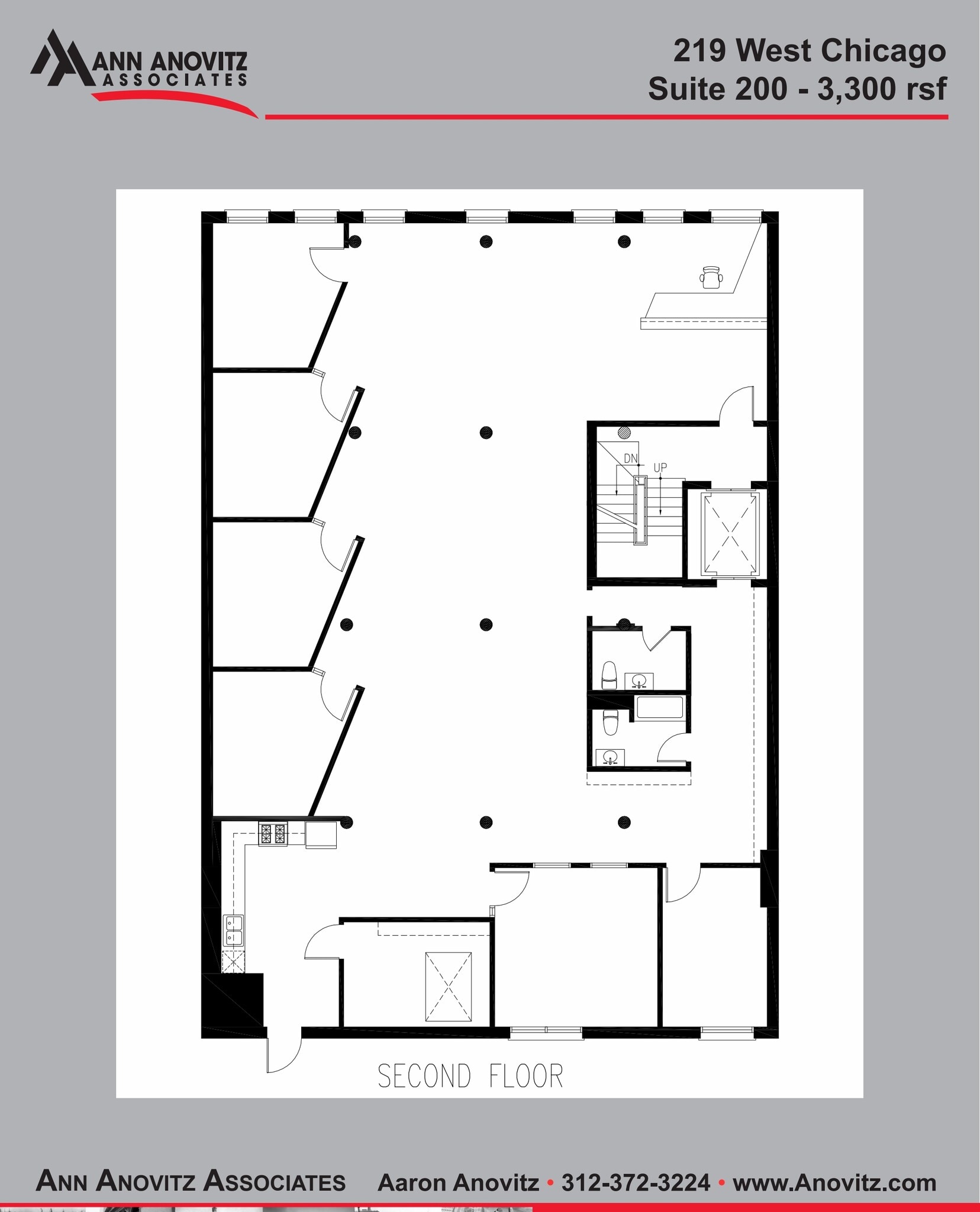 219 W Chicago Ave, Chicago, IL à louer Plan d’étage- Image 1 de 7