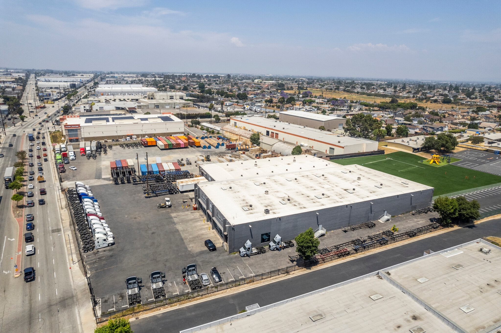 16224 & 16240 S. Avalon Blvd., Carson, CA for lease Aerial- Image 1 of 4