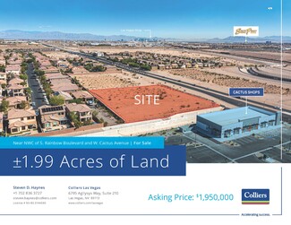 Plus de détails pour S. Rainbow blvd, Las Vegas, NV - Terrain à vendre